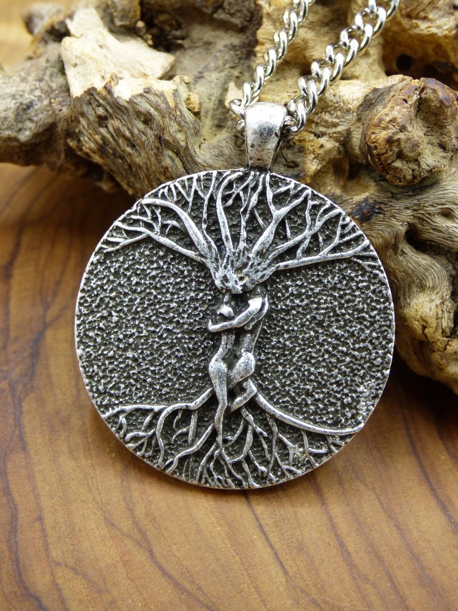 Baum Liebes Paar Partner Amulet Kette Antik Silber Tibet HIPPIE GOA Boho Tibet Ethno Nature Esoterik Ethnic Lebensbaum Wurzeln Root Yin Yang - Art of Nature Berlin