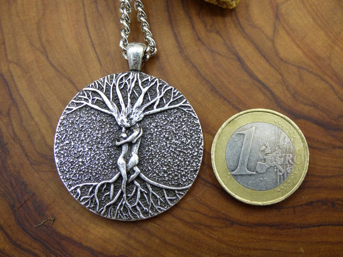 Baum Liebes Paar Partner Amulet Kette Antik Silber Tibet HIPPIE GOA Boho Tibet Ethno Nature Esoterik Ethnic Lebensbaum Wurzeln Root Yin Yang - Art of Nature Berlin