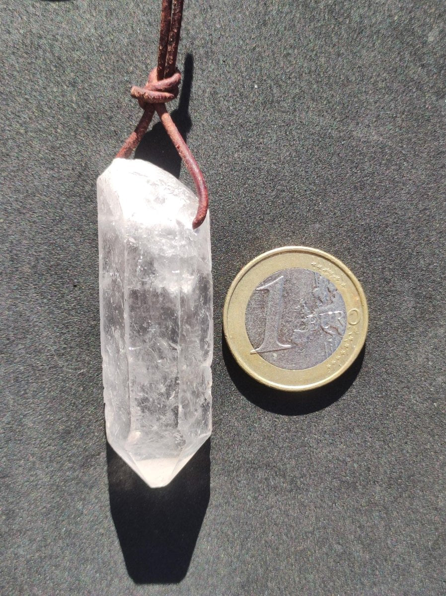 Bergkristall Spitze ~ Edelstein Kette Natur Klar Schutz Rarität Heilstein Kristall Mann Frau Er Sie Geschenk Freund Goa Hippie Glück Chakra - Art of Nature Berlin