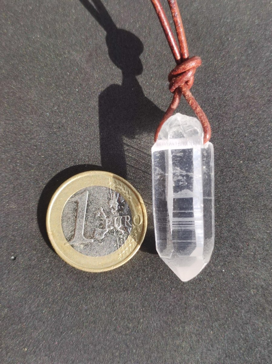 Bergkristall Spitze ~ Edelstein Kette Natur Klar Schutz Rarität Heilstein Kristall Mann Frau Er Sie Geschenk Freund Goa Hippie Glück Chakra - Art of Nature Berlin