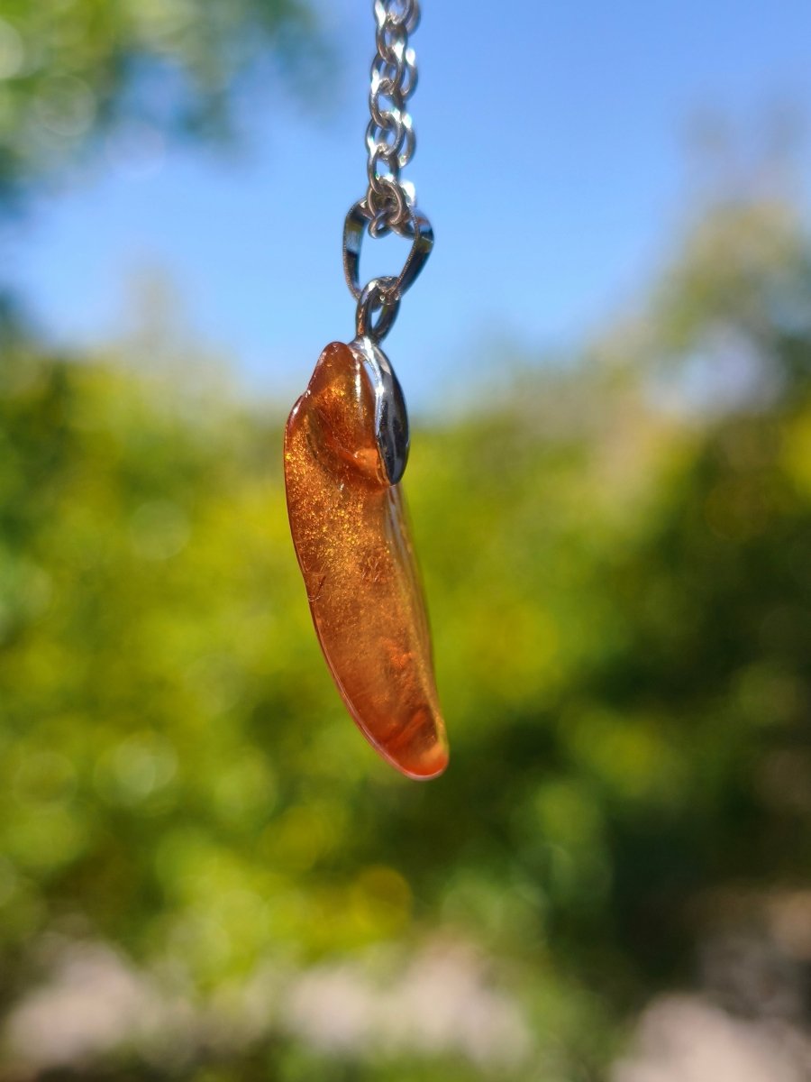 Bernstein (Baltikum) natürlich golden - 925 Sterling Silber - Edelstein Kette Geschenk Mann Frau Er Sie Freundin Filigran (Kopie) (Kopie) (Kopie) - Art of Nature Berlin