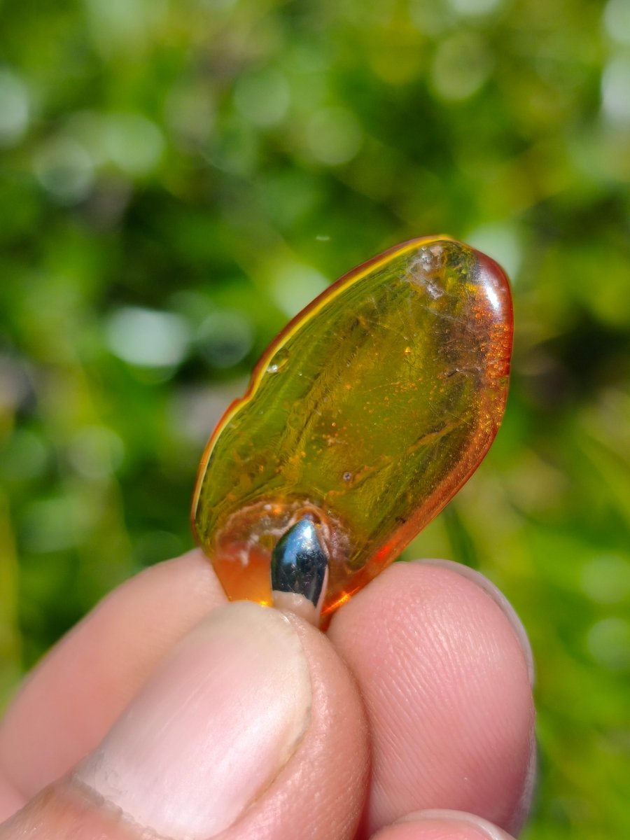 Bernstein (Baltikum) natürlich golden - 925 Sterling Silber - Edelstein Kette Geschenk Mann Frau Er Sie Freundin Filigran (Kopie) (Kopie) (Kopie) - Art of Nature Berlin