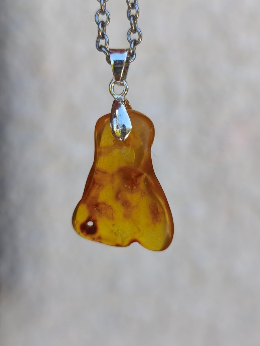 Bernstein (Baltikum) natürlich golden - 925 Sterling Silber - Edelstein Kette Geschenk Mann Frau Er Sie Freundin Filigran (Kopie) (Kopie) (Kopie) (Kopie) - Art of Nature Berlin