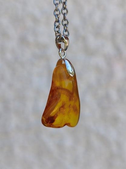 Bernstein (Baltikum) natürlich golden - 925 Sterling Silber - Edelstein Kette Geschenk Mann Frau Er Sie Freundin Filigran (Kopie) (Kopie) (Kopie) (Kopie) - Art of Nature Berlin