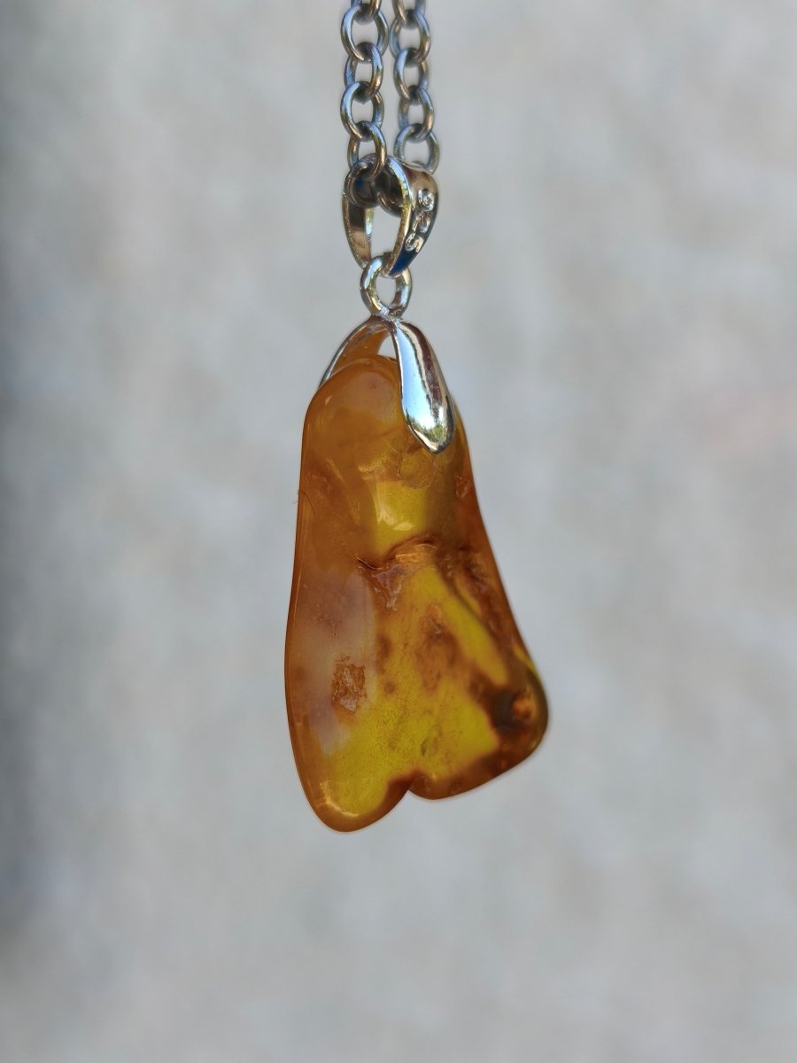 Bernstein (Baltikum) natürlich golden - 925 Sterling Silber - Edelstein Kette Geschenk Mann Frau Er Sie Freundin Filigran (Kopie) (Kopie) (Kopie) (Kopie) - Art of Nature Berlin