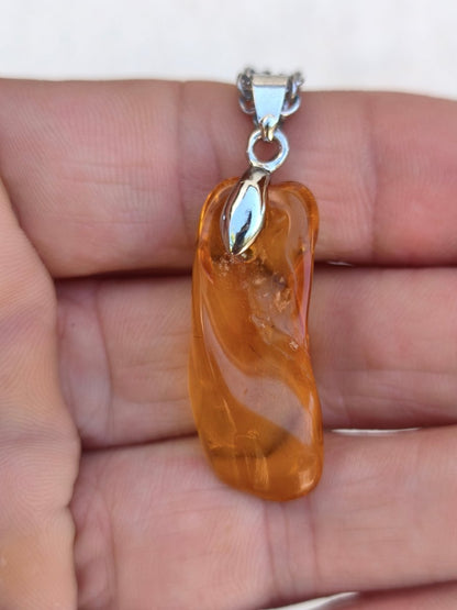 Bernstein (Baltikum) natürlich golden - 925 Sterling Silber - Edelstein Kette Geschenk Mann Frau Er Sie Freundin Filigran (Kopie) (Kopie) (Kopie) (Kopie) (Kopie) - Art of Nature Berlin