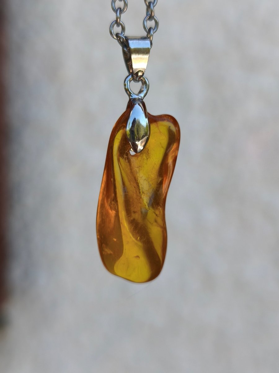 Bernstein (Baltikum) natürlich golden - 925 Sterling Silber - Edelstein Kette Geschenk Mann Frau Er Sie Freundin Filigran (Kopie) (Kopie) (Kopie) (Kopie) (Kopie) - Art of Nature Berlin