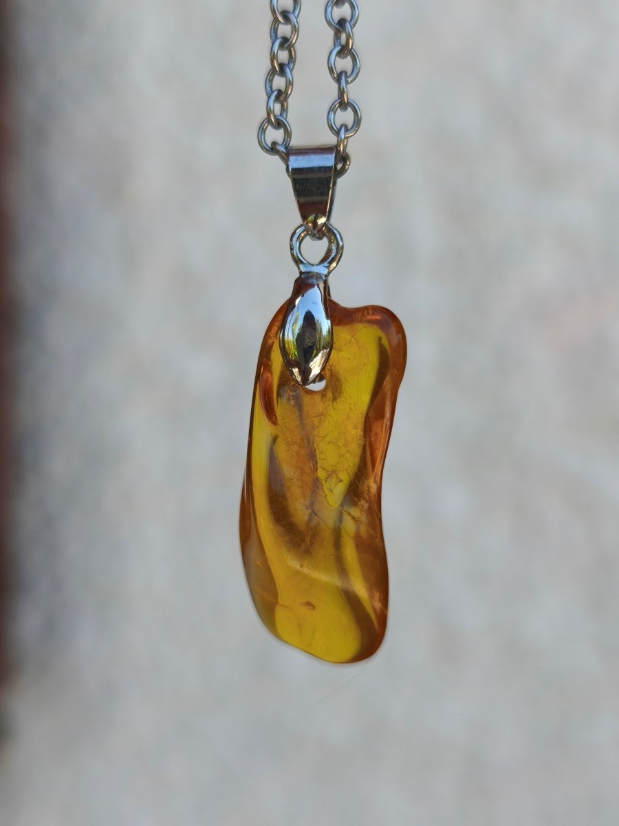 Bernstein (Baltikum) natürlich golden - 925 Sterling Silber - Edelstein Kette Geschenk Mann Frau Er Sie Freundin Filigran (Kopie) (Kopie) (Kopie) (Kopie) (Kopie) - Art of Nature Berlin