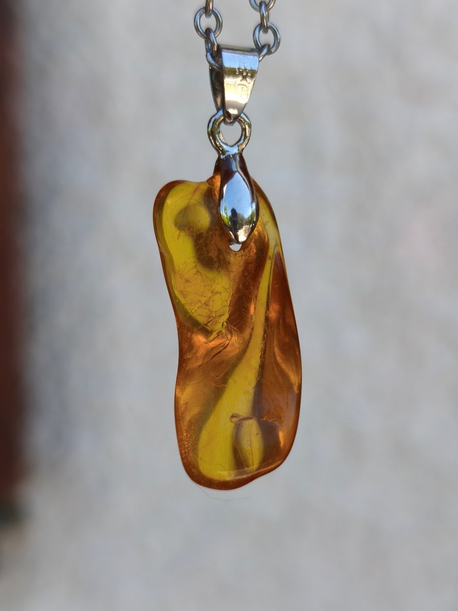 Bernstein (Baltikum) natürlich golden - 925 Sterling Silber - Edelstein Kette Geschenk Mann Frau Er Sie Freundin Filigran (Kopie) (Kopie) (Kopie) (Kopie) (Kopie) - Art of Nature Berlin