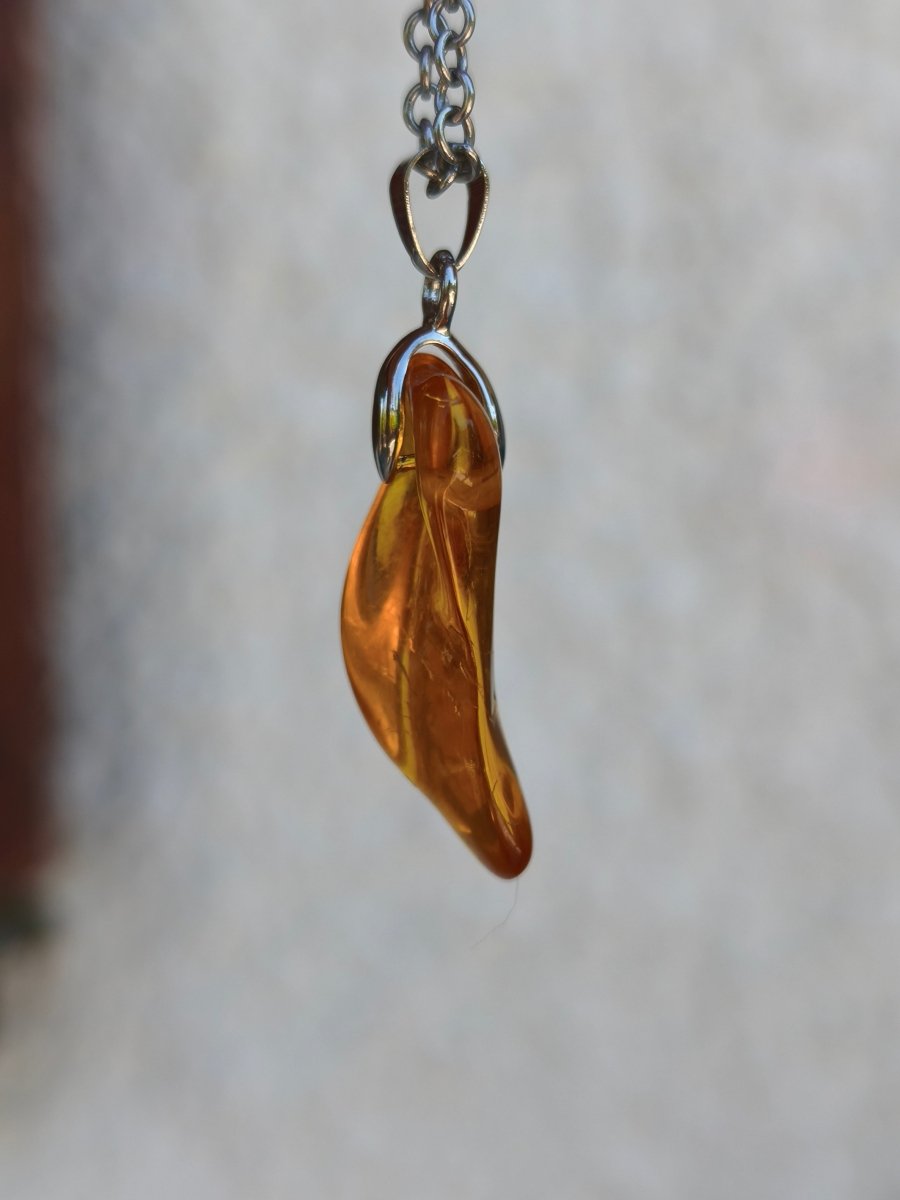 Bernstein (Baltikum) natürlich golden - 925 Sterling Silber - Edelstein Kette Geschenk Mann Frau Er Sie Freundin Filigran (Kopie) (Kopie) (Kopie) (Kopie) (Kopie) - Art of Nature Berlin