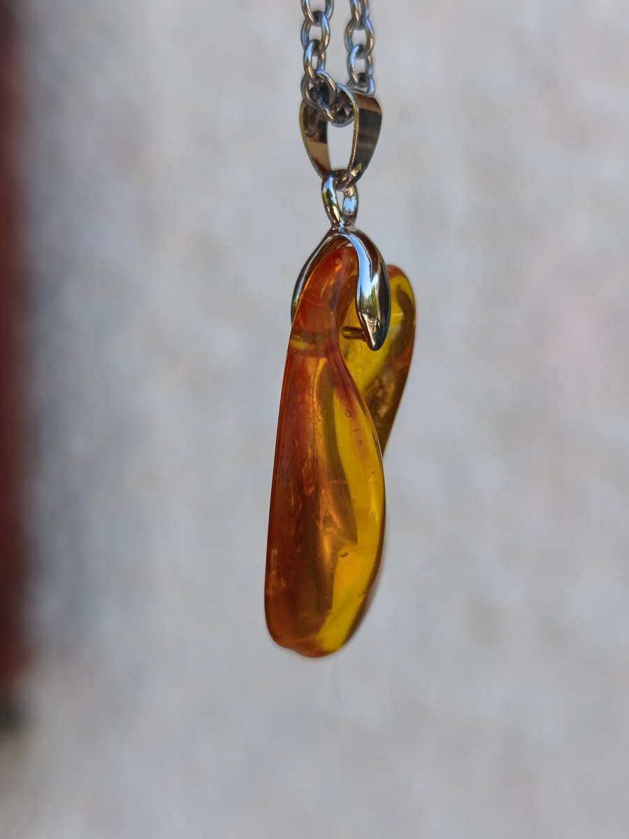 Bernstein (Baltikum) natürlich golden - 925 Sterling Silber - Edelstein Kette Geschenk Mann Frau Er Sie Freundin Filigran (Kopie) (Kopie) (Kopie) (Kopie) (Kopie) - Art of Nature Berlin