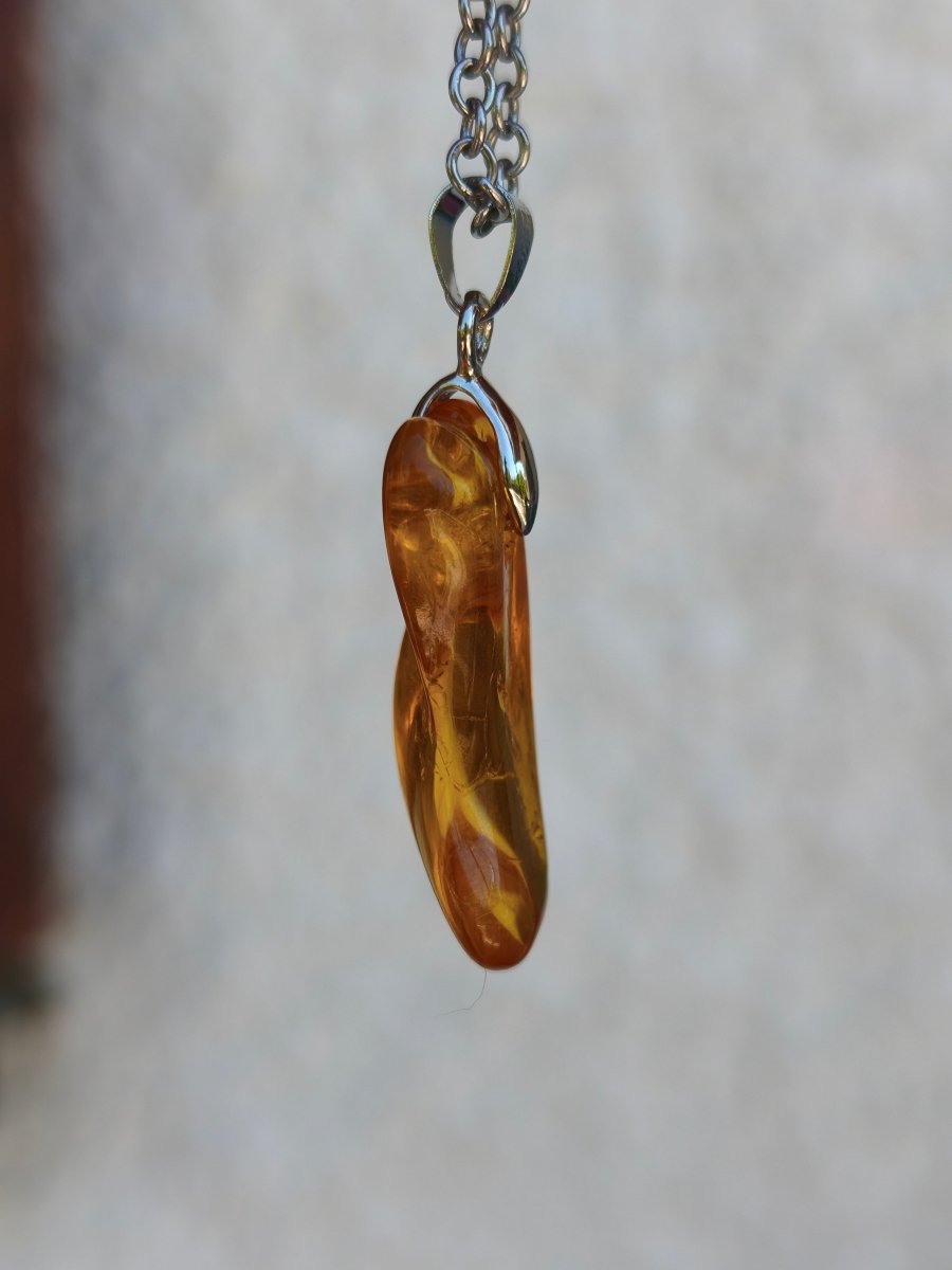 Bernstein (Baltikum) natürlich golden - 925 Sterling Silber - Edelstein Kette Geschenk Mann Frau Er Sie Freundin Filigran (Kopie) (Kopie) (Kopie) (Kopie) (Kopie) - Art of Nature Berlin