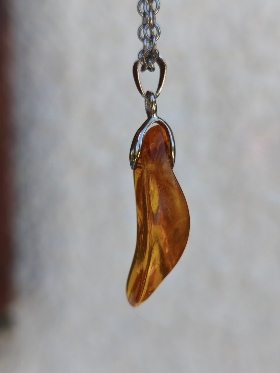 Bernstein (Baltikum) natürlich golden - 925 Sterling Silber - Edelstein Kette Geschenk Mann Frau Er Sie Freundin Filigran (Kopie) (Kopie) (Kopie) (Kopie) (Kopie) - Art of Nature Berlin
