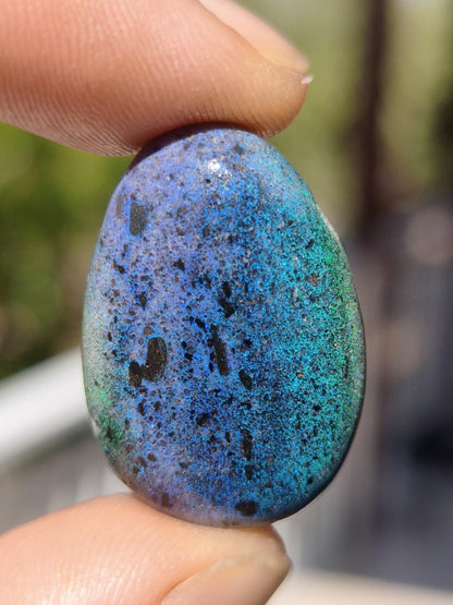 Black Opal - Edelstein Kette bunt funkelnd blau grün Rarität Natur Heilstein Energie Kristall Anhänger Mann Frau Kind Vater Geschenk Er Sie - Art of Nature Berlin