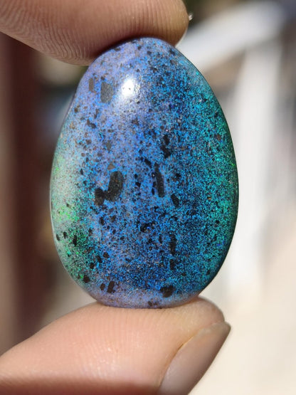 Black Opal - Edelstein Kette bunt funkelnd blau grün Rarität Natur Heilstein Energie Kristall Anhänger Mann Frau Kind Vater Geschenk Er Sie - Art of Nature Berlin