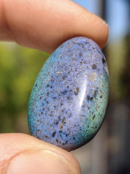 Black Opal - Edelstein Kette bunt funkelnd blau grün Rarität Natur Heilstein Energie Kristall Anhänger Mann Frau Kind Vater Geschenk Er Sie - Art of Nature Berlin