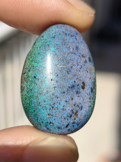 Black Opal - Edelstein Kette bunt funkelnd blau grün Rarität Natur Heilstein Energie Kristall Anhänger Mann Frau Kind Vater Geschenk Er Sie - Art of Nature Berlin