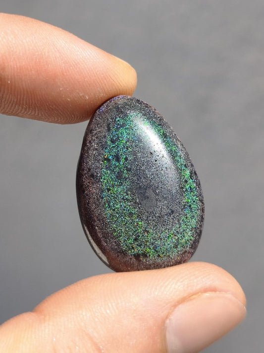 Black Opal - Edelstein Kette bunt funkelnd Rarität Natur Heilstein Energie Chakra Kristall Anhänger Mann Frau Kind Vater Geschenk Er Sie - Art of Nature Berlin