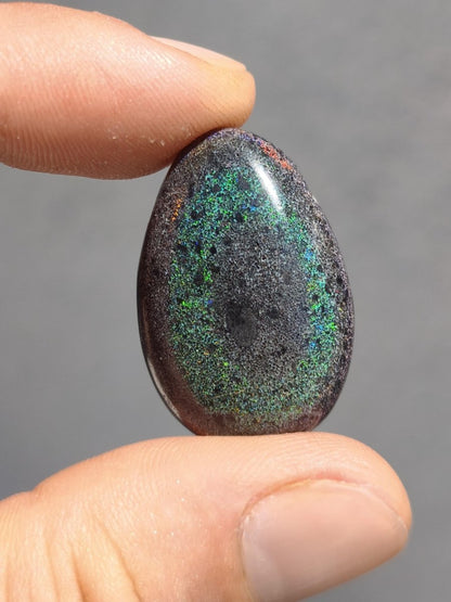 Black Opal - Edelstein Kette bunt funkelnd Rarität Natur Heilstein Energie Chakra Kristall Anhänger Mann Frau Kind Vater Geschenk Er Sie - Art of Nature Berlin
