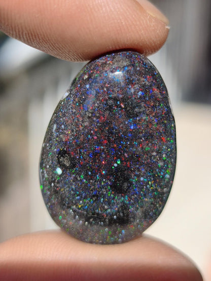 Black Opal - Edelstein Kette bunt funkelnd Rarität Natur Heilstein Energie Chakra Kristall Anhänger Mann Frau Kind Vater Geschenk Er Sie - Art of Nature Berlin