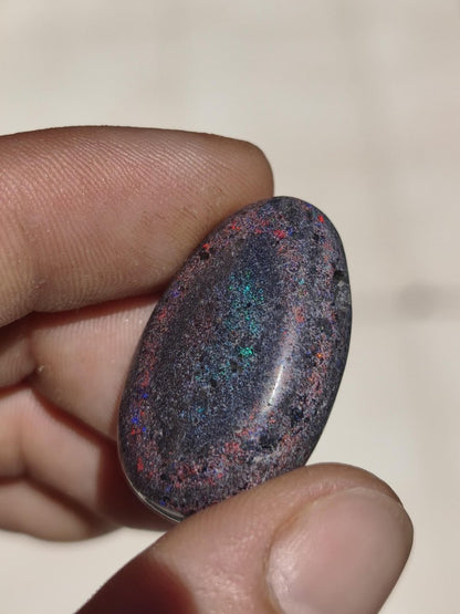 Black Opal - Edelstein Kette bunt funkelnd Rarität Natur Heilstein Energie Chakra Kristall Anhänger Mann Frau Kind Vater Geschenk Er Sie - Art of Nature Berlin