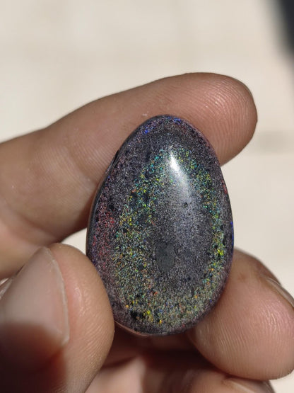 Black Opal - Edelstein Kette bunt funkelnd Rarität Natur Heilstein Energie Chakra Kristall Anhänger Mann Frau Kind Vater Geschenk Er Sie - Art of Nature Berlin
