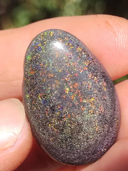 Black Opal - Edelstein Kette bunt funkelnd Rarität Natur Heilstein Energie Chakra Kristall Anhänger Mann Frau Kind Vater Geschenk Er Sie - Art of Nature Berlin