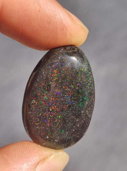 Black Opal - Edelstein Kette bunt funkelnd Rarität Natur Heilstein Energie Chakra Kristall Anhänger Mann Frau Kind Vater Geschenk Er Sie - Art of Nature Berlin