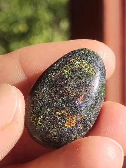 Black Opal - Edelstein Kette bunt funkelnd Rarität Natur Heilstein Energie Kristall Anhänger Mann Frau Kind Geschenk Er Sie Valentinstag - Art of Nature Berlin