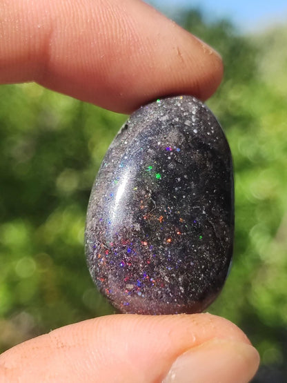 Black Opal - Edelstein Kette bunt funkelnd Rarität Natur Heilstein Energie Kristall Anhänger Mann Frau Kind Geschenk Er Sie Valentinstag - Art of Nature Berlin
