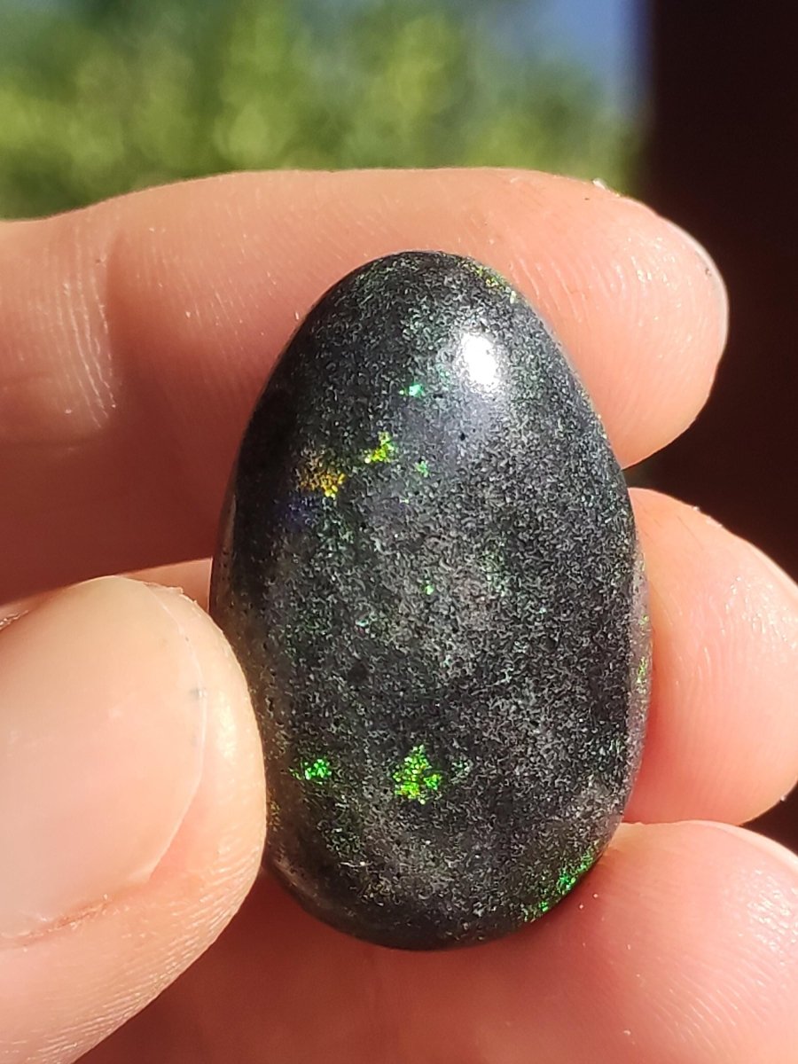Black Opal - Edelstein Kette bunt funkelnd Rarität Natur Heilstein Energie Kristall Anhänger Mann Frau Kind Geschenk Er Sie Valentinstag - Art of Nature Berlin