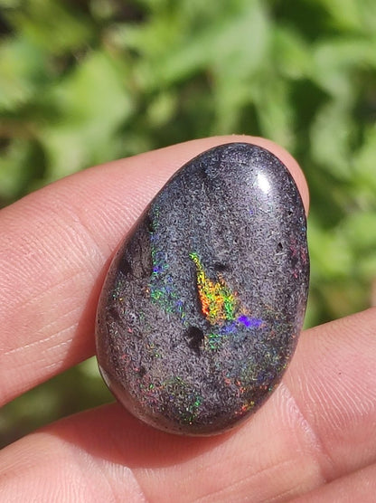 Black Opal - Edelstein Kette bunt funkelnd Rarität Natur Heilstein Energie Kristall Anhänger Mann Frau Kind Geschenk Er Sie Valentinstag - Art of Nature Berlin