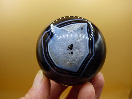 Black Sardonyx - Edelstein Kugel Natur Heilstein Deko Sphere Kristall Geschenk Er Sie Haus Einweihung Wohnung Energie Kraft Meditation - Art of Nature Berlin