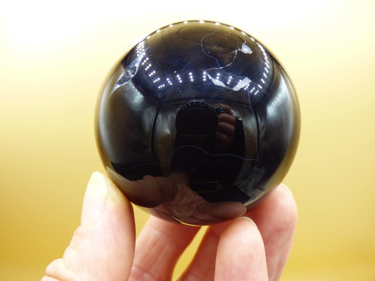 Black Sardonyx - Edelstein Kugel Natur Heilstein Deko Sphere Kristall Geschenk Er Sie Haus Einweihung Wohnung Energie Kraft Meditation - Art of Nature Berlin