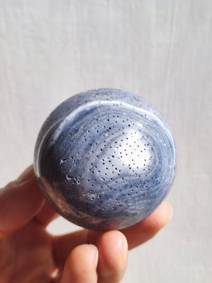 Blaue Koralle *Rarität - Edelstein Kugel Deko Sphere Kristall Sammler Meditation Heilstein Frau Mann Geschenk Er Sie Haus Energie Unikat - Art of Nature Berlin