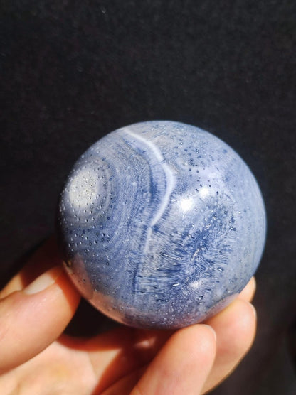 Blaue Koralle *Rarität - Edelstein Kugel Deko Sphere Kristall Sammler Meditation Heilstein Frau Mann Geschenk Er Sie Haus Energie Unikat - Art of Nature Berlin