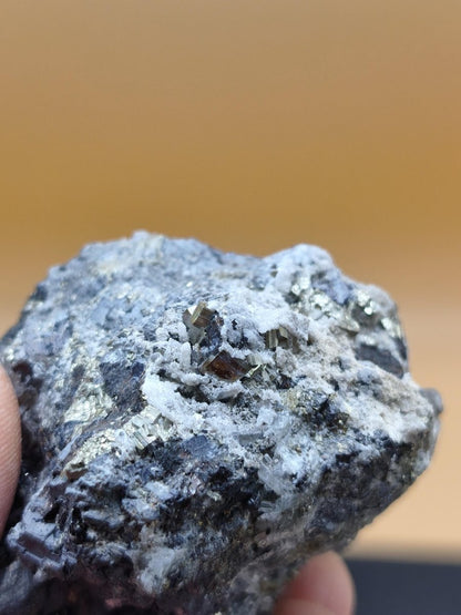 Bleiglanz Galenit mit Zinkblende, Pyrit & Calcit – Madan, Bulgarien – 308 g Mehrmineral Stufe Kristall Sammler Mineralien Geschenk Unikat - Art of Nature Berlin