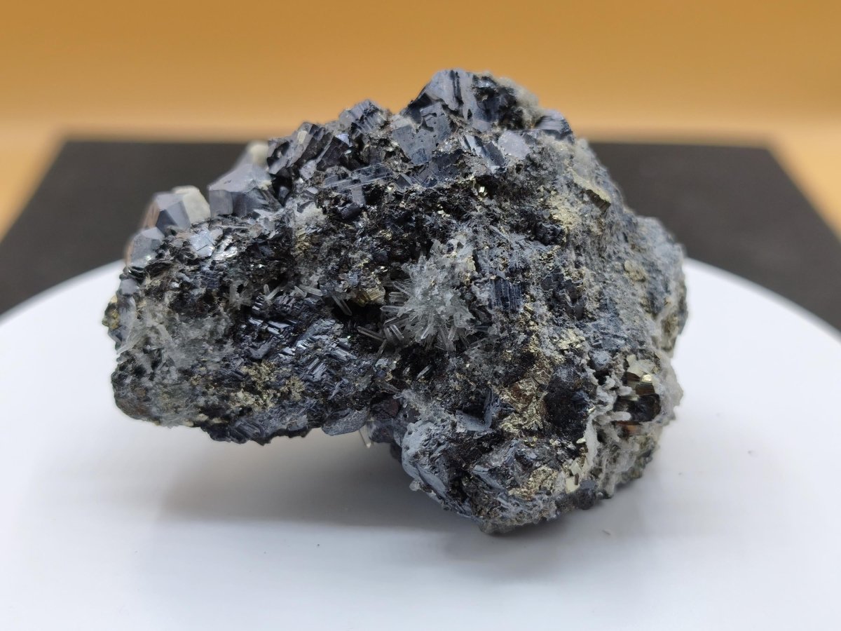 Bleiglanz Galenit mit Zinkblende, Pyrit & Calcit – Madan, Bulgarien – 308 g Mehrmineral Stufe Kristall Sammler Mineralien Geschenk Unikat - Art of Nature Berlin