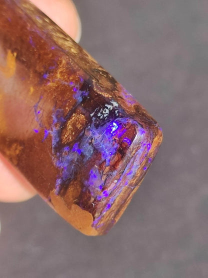 Boulder Opal inkl. 925 Silberöse ~ Edelstein Kette ~HIPPIE ~GOA ~Boho ~Ethno ~Nature ~Heilstein ~Rarität ~Selten ~Flash - Art of Nature Berlin