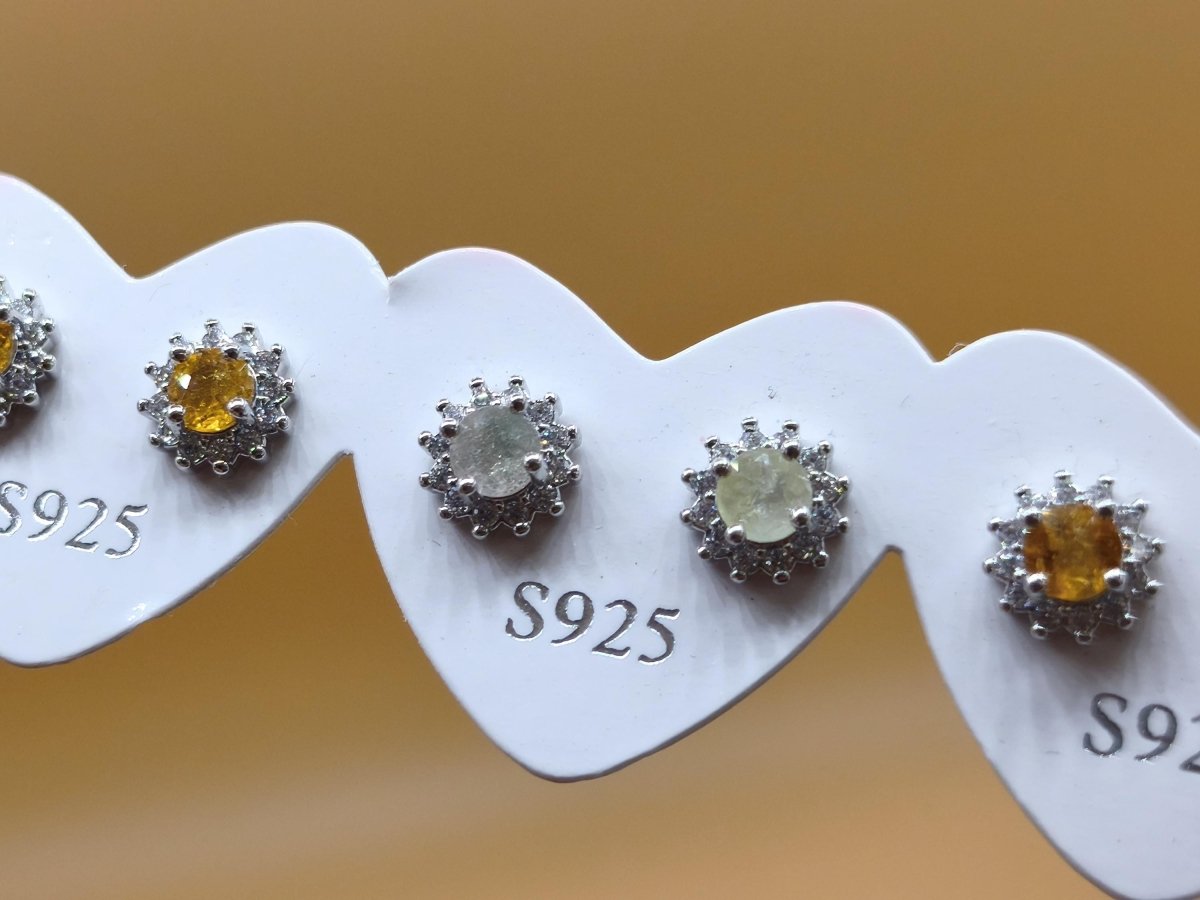 Bunte Turmalin Ohrstecker blau rosa grün 925 Sterling Silber AAA Rarität Schmuck Frau Ohrringe Edelstein Heilstein Geschenk Schmuck Edel - Art of Nature Berlin