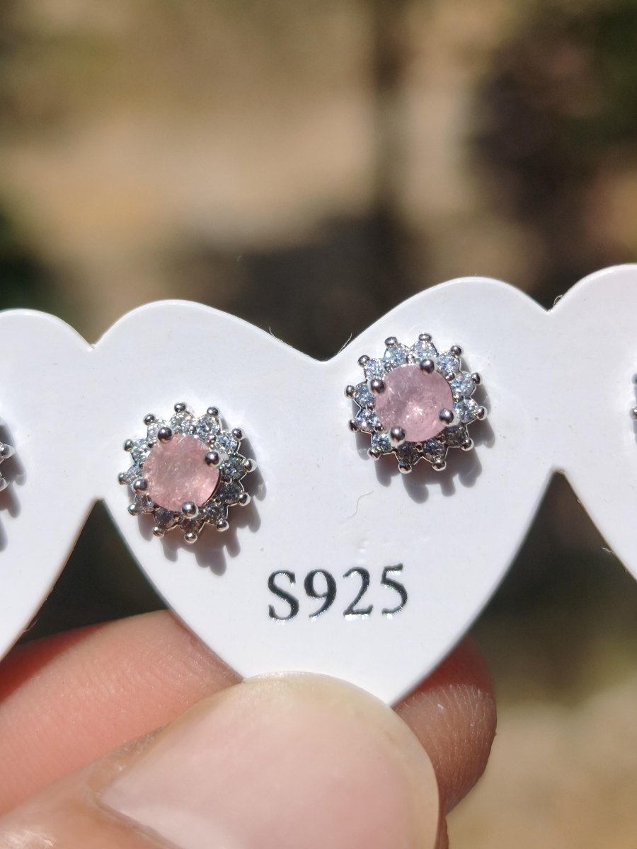 Bunte Turmalin Ohrstecker gelb rosa grün 925 Sterling Silber AAA Rarität Schmuck Frau Ohrringe Edelstein Heilstein Geschenk Schmuck Edel - Art of Nature Berlin