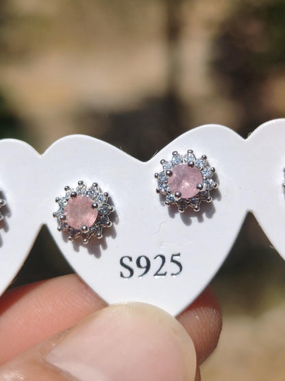 Bunte Turmalin Ohrstecker gelb rosa grün 925 Sterling Silber AAA Rarität Schmuck Frau Ohrringe Edelstein Heilstein Geschenk Schmuck Edel - Art of Nature Berlin