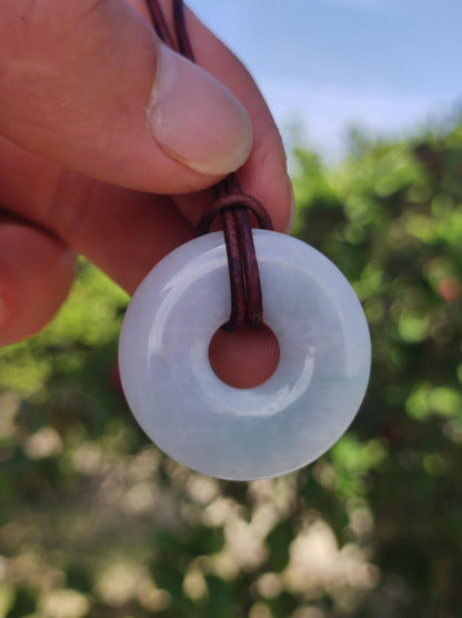 Burma Jade Donut *Rarität* ~ Edelstein Kette ~HIPPIE ~GOA ~Boho ~Tibet ~Ethno ~Nature ~Donut ~Schutzsymbol ~Heilstein - Art of Nature Berlin