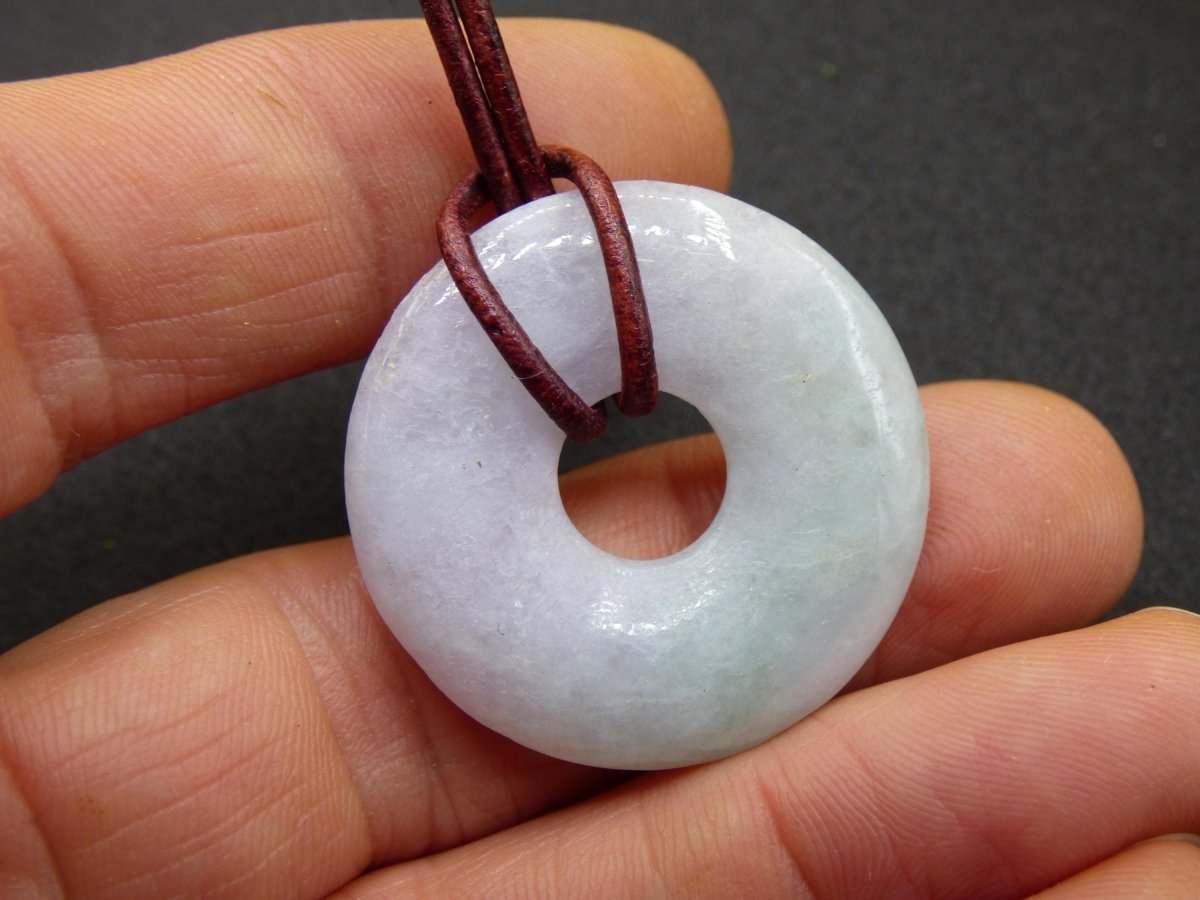 Burma Jade Donut *Rarität* ~ Edelstein Kette ~HIPPIE ~GOA ~Boho ~Tibet ~Ethno ~Nature ~Donut ~Schutzsymbol ~Heilstein - Art of Nature Berlin