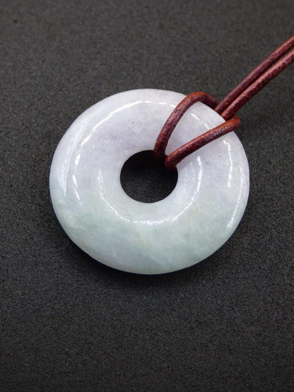 Burma Jade Donut *Rarität* ~ Edelstein Kette ~HIPPIE ~GOA ~Boho ~Tibet ~Ethno ~Nature ~Donut ~Schutzsymbol ~Heilstein - Art of Nature Berlin