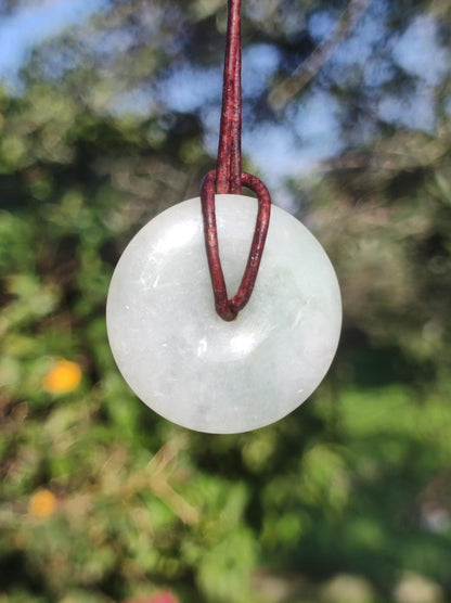 Burma Jade Donut *Rarität* ~ Edelstein Kette Mann Frau Natur Heilstein Kraft Energie Rarität Kristall Er Sie Anhänger Natur Geschenk grün - Art of Nature Berlin