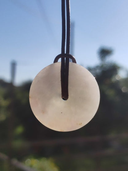 Burma Jade Donut *Rarität* ~ Edelstein Kette Mann Frau Natur Heilstein Kraft Energie Rarität Kristall Er Sie Anhänger Natur Geschenk grün - Art of Nature Berlin