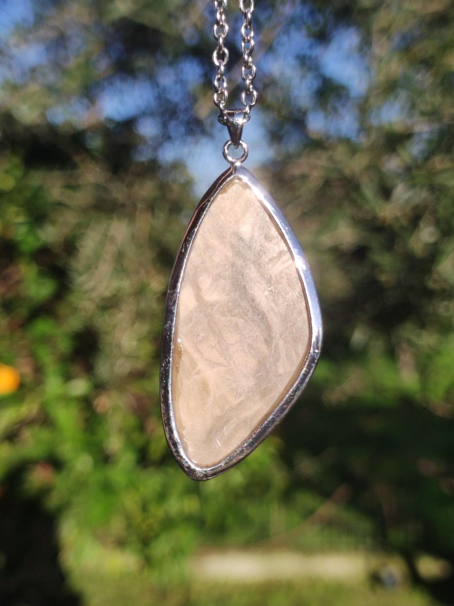 Calcit "Caramel" / Limestone ~ 925 Silber Edelstein Kette Heilstein Natur Braun Rarität Edel Mann Frau Geschenk Er Sie Freundin Energie Kraft Ruhe Glück - Art of Nature Berlin