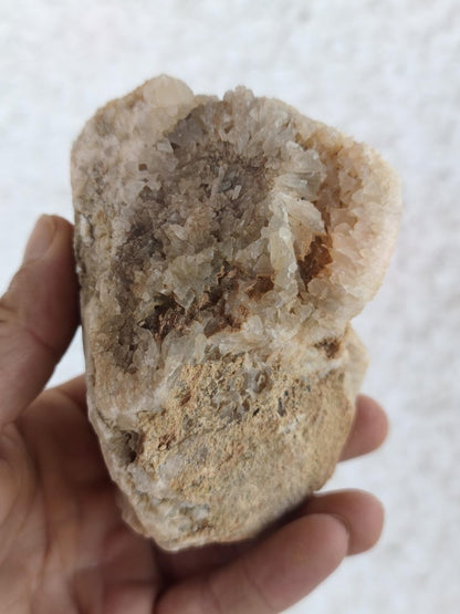 Calcite Geode – Attavyros, Insel Rhodos Griechenland Sammler Mineralien Kristall Deko Selbstfund Geschenk Haus Wohnen Energie Altar Schön - Art of Nature Berlin