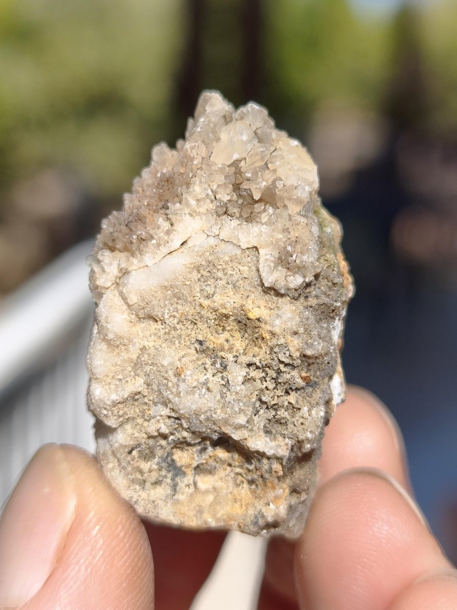Calcite Roh Kristall Stufe – Attavyros, Insel Rhodos Griechenland Sammler Mineralien Kristall Deko Selbstfund Geschenk Haus Wohnen gelb - Art of Nature Berlin